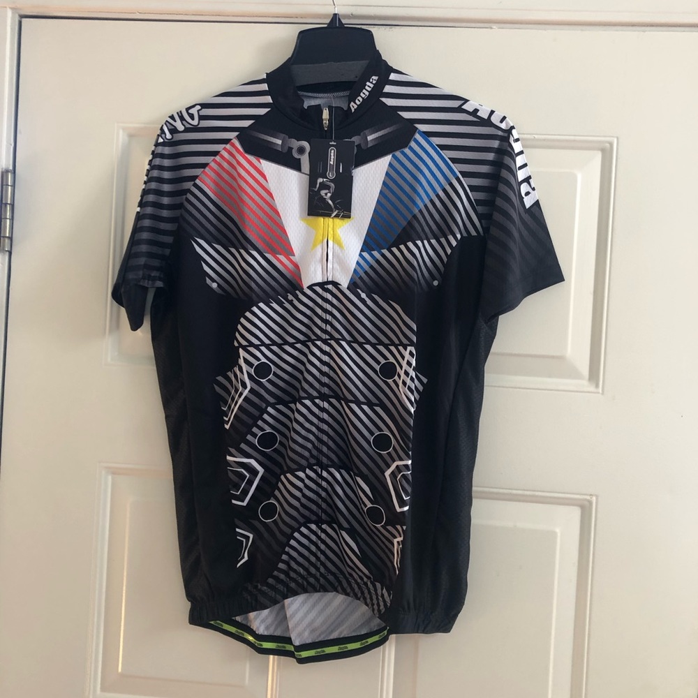 Mens cycling shirt, new size L